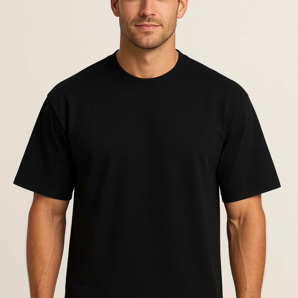 Men's Black Dress Shirt - Classic Short Sleeve